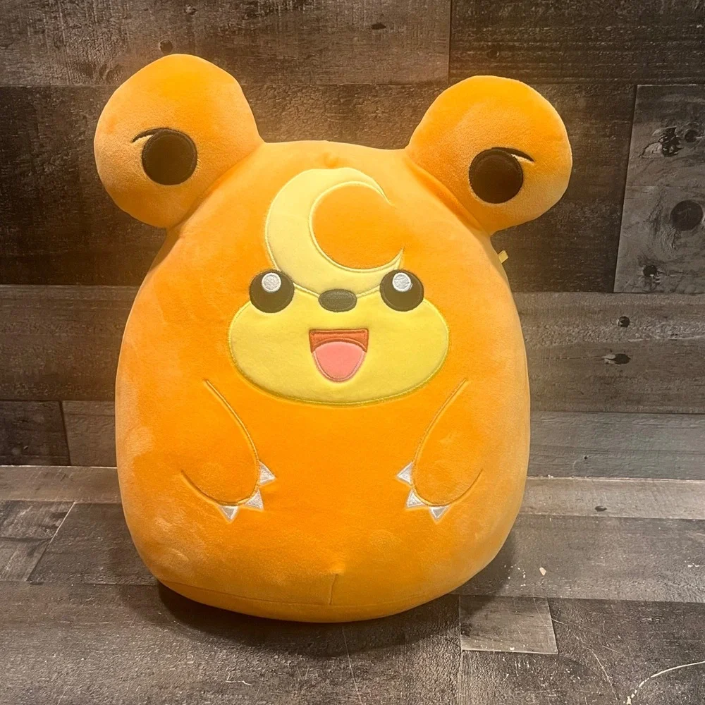Squishmallows Pokemon Teddiursa Plush 12 Inch Orange Stuffed Animal Jazwares